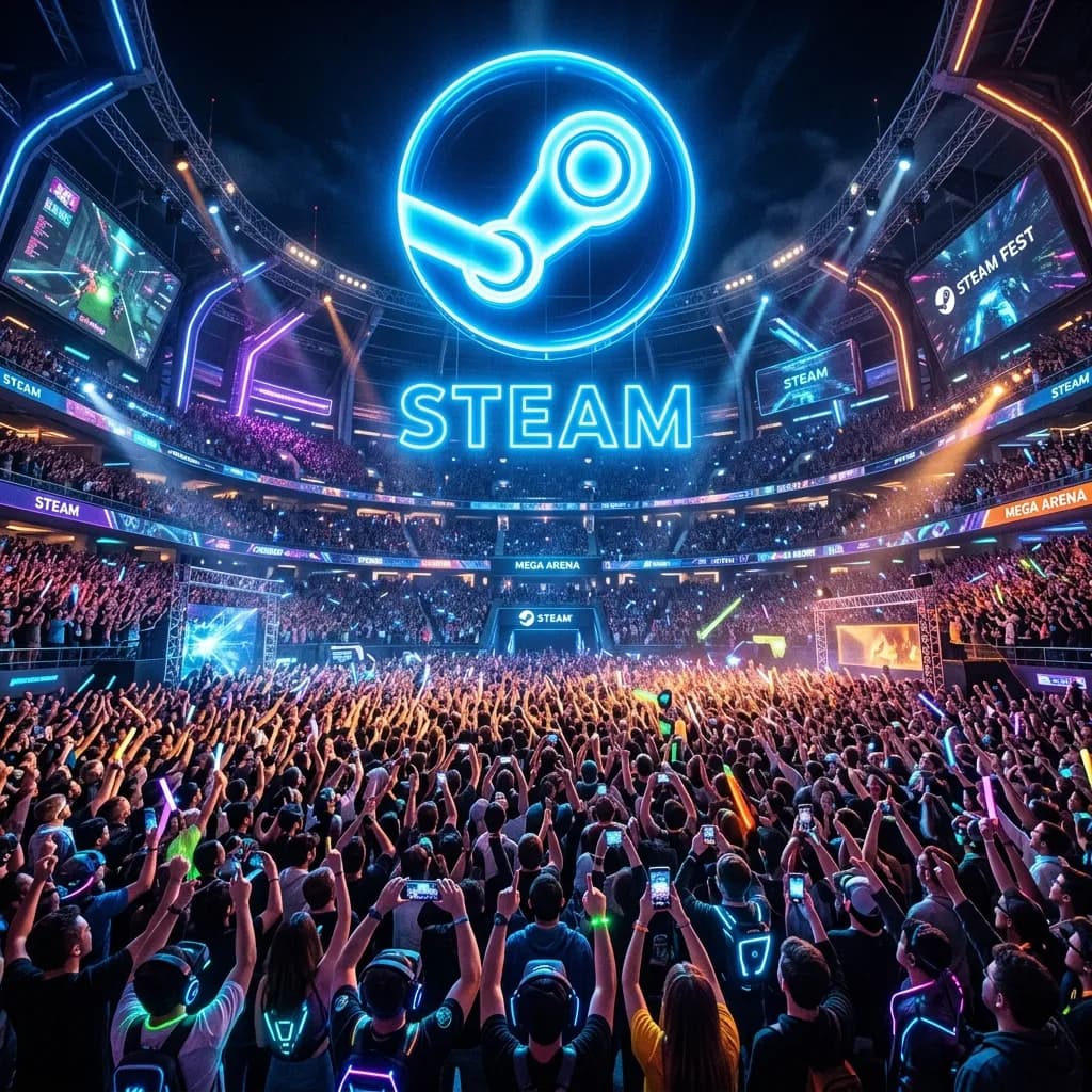 مهرجان Steam Next يحطم الأرقام القياسية للاعبين المتزامنين