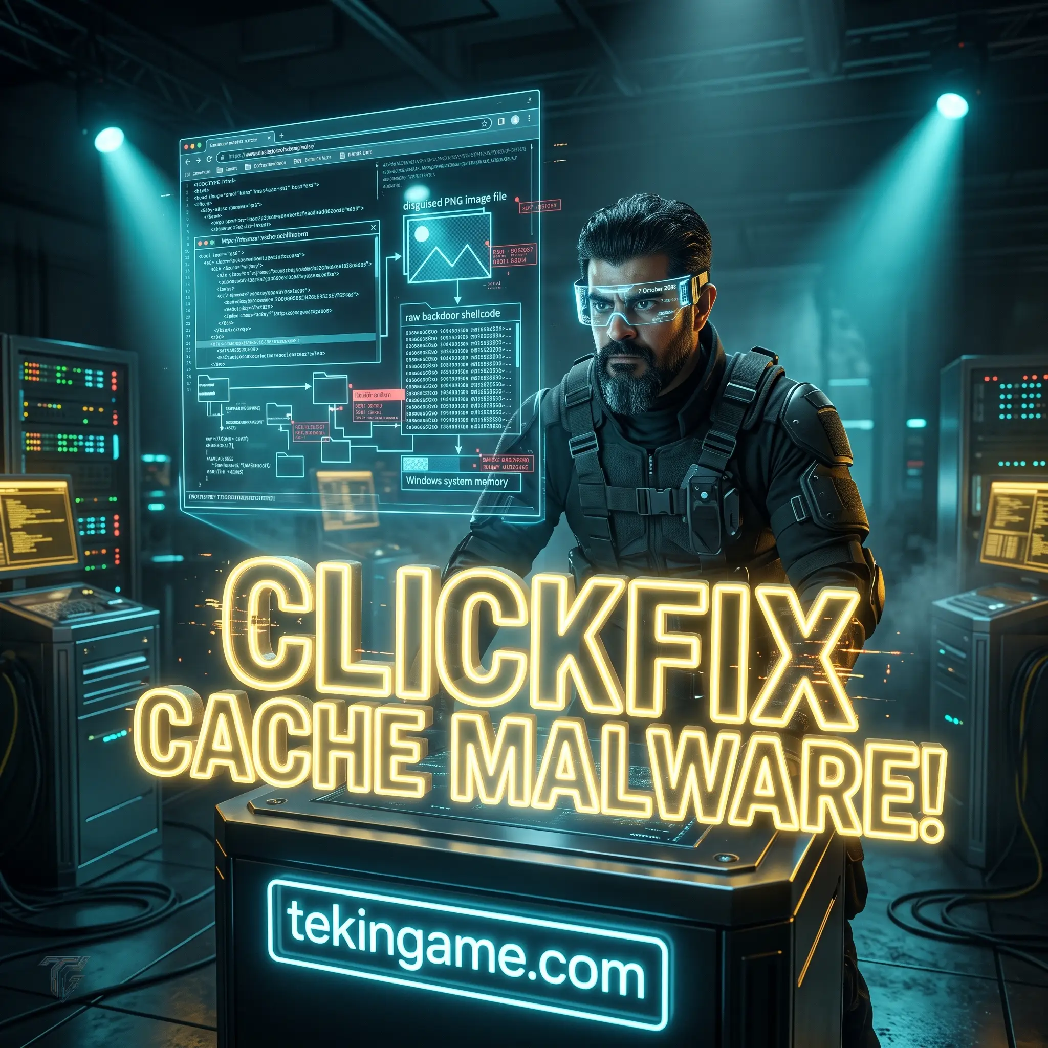 🔥 بهرهبرداری پیشرفته با تکنیک ClickFix: بدافزارها از طریق حافظه کش مرورگر و فایلهای PNG فیک نفوذ میکنند
