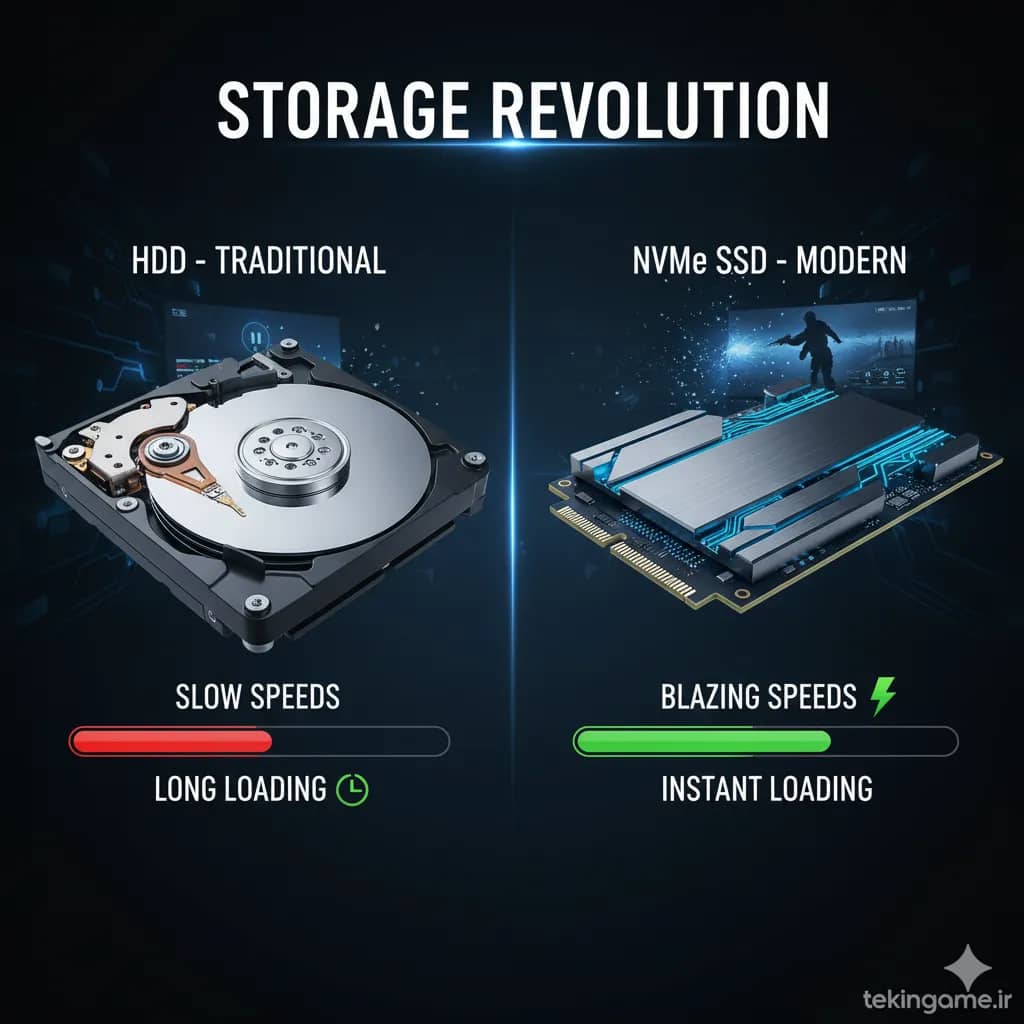 جنگ ذخیرهسازی: چرا SSD آینده گیمینگ است و HDD گذشته