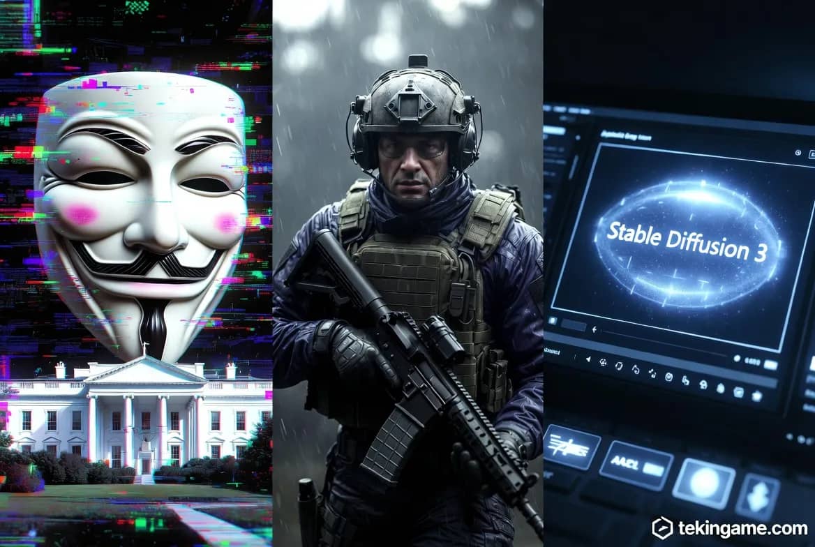 نشرة المساء من Tekin Plus: إطلاق بيتا Call of Duty العالمية + اختراق البيت الأبيض التاريخي وثورة فيديو Stable Diffusion 3