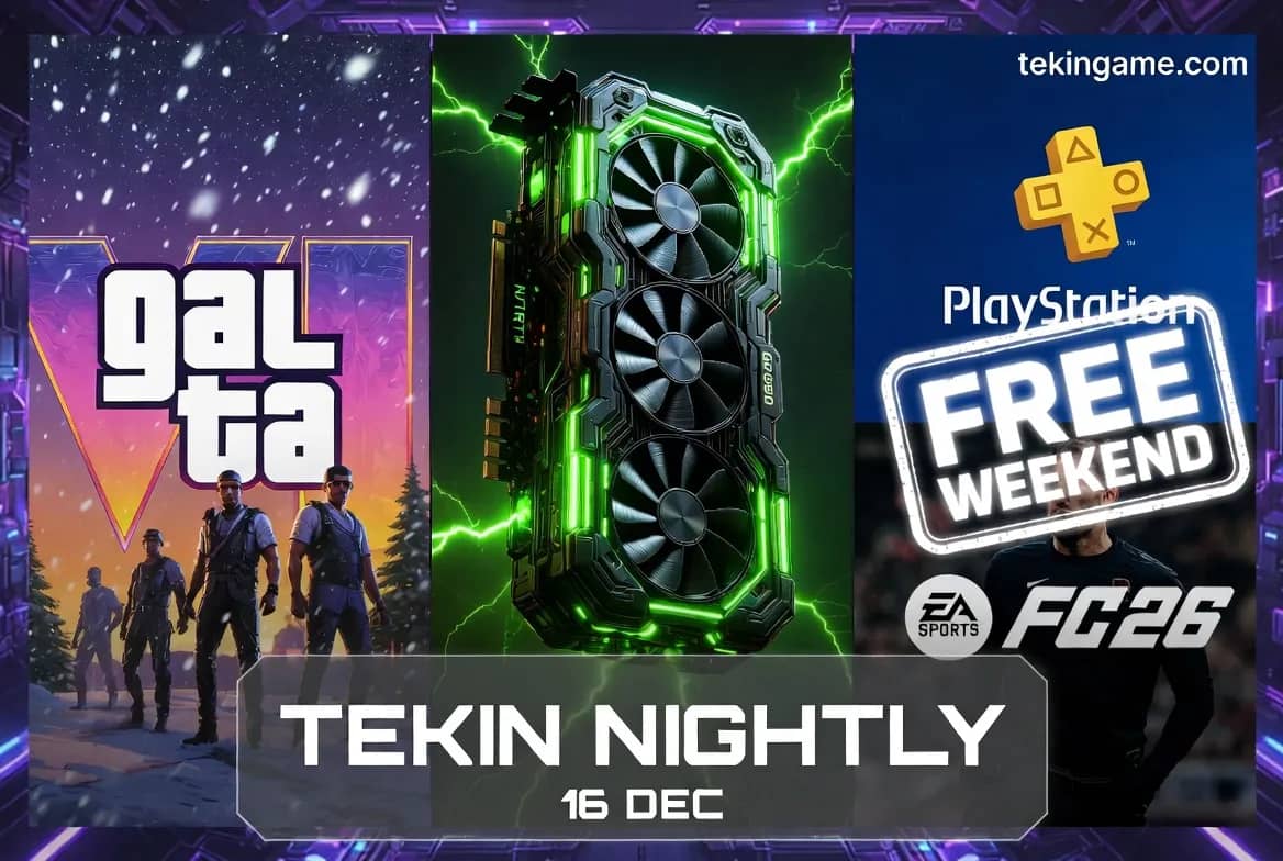 Tekin Nightly: GTA VI's "Snowy" Secret, The 600W Nvidia Monster, and PlayStation's Free Holiday Gift (Comprehensive Daily Wrap-Up)