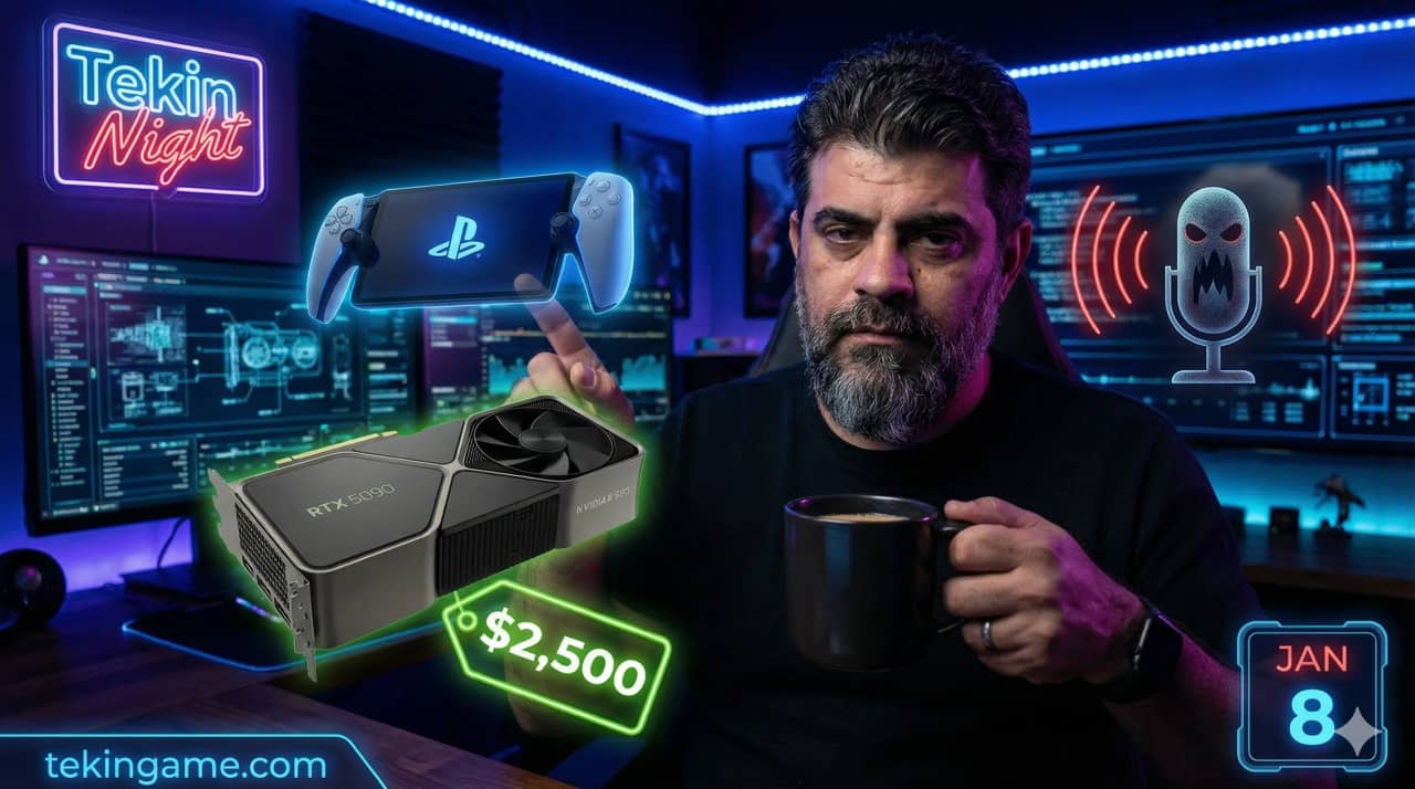 Tekin Night Jan 8: Sony Enters the Handheld War with "Vita Trinity", RTX 5090 Price Shock ($2,500!), and Kojima's Terrifying New Trailer
