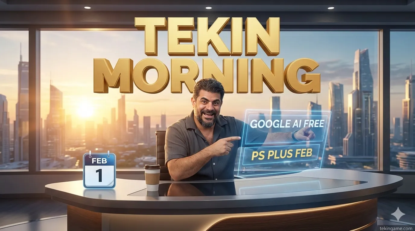 Tekin Morning (Feb 1): Google's AI Gift, PS Plus Feb Lineup & Intel's Continued Fall