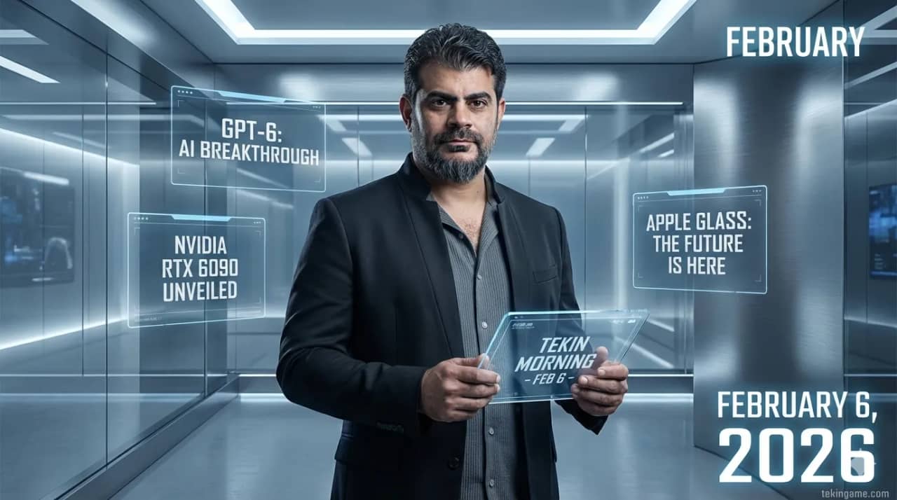 Tekin Morning: Top 6 Tech Hits Today (Feb 6, 2026); From NVIDIA's New Giant to Windows AI-OS!