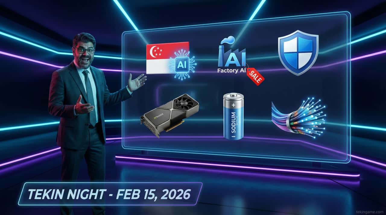 Tekin Night Feb 15: From Singapore's Free AI to Carmack's Fiber RAM 🌙🚀
