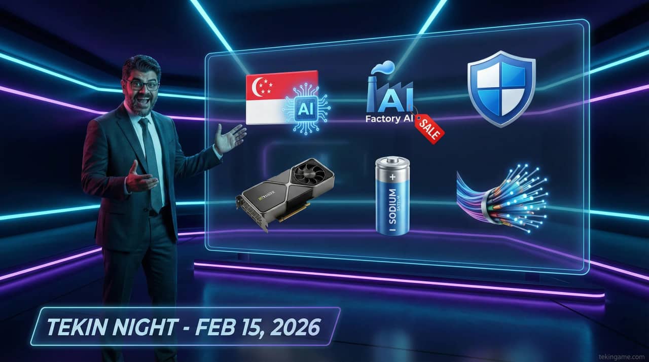 Tekin Night Feb 15: From Singapore's Free AI to Carmack's Fiber RAM 🌙🚀