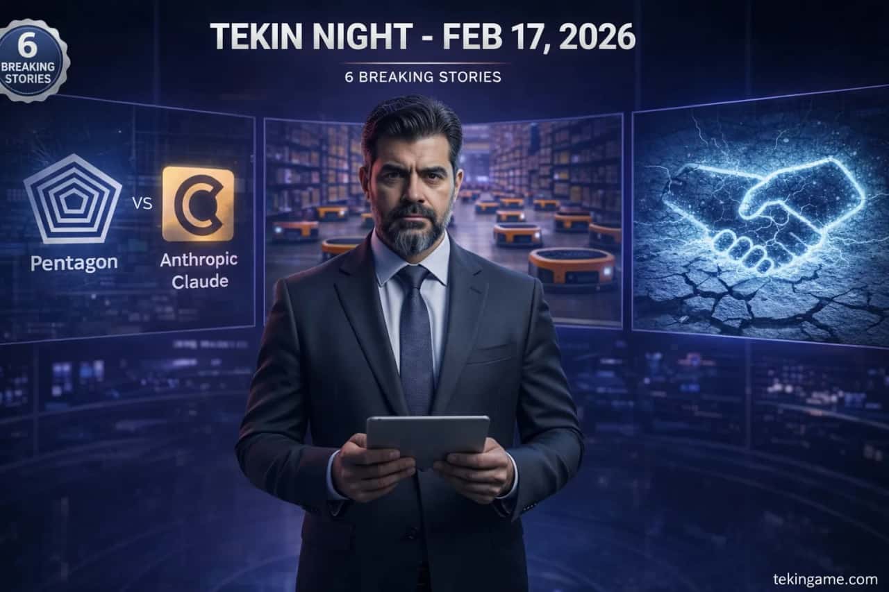 ليلة تكين 17 فبراير 2026: البنتاغون vs أنثروبيك، أمازون 100 مستودع AI، أزمة الثقة