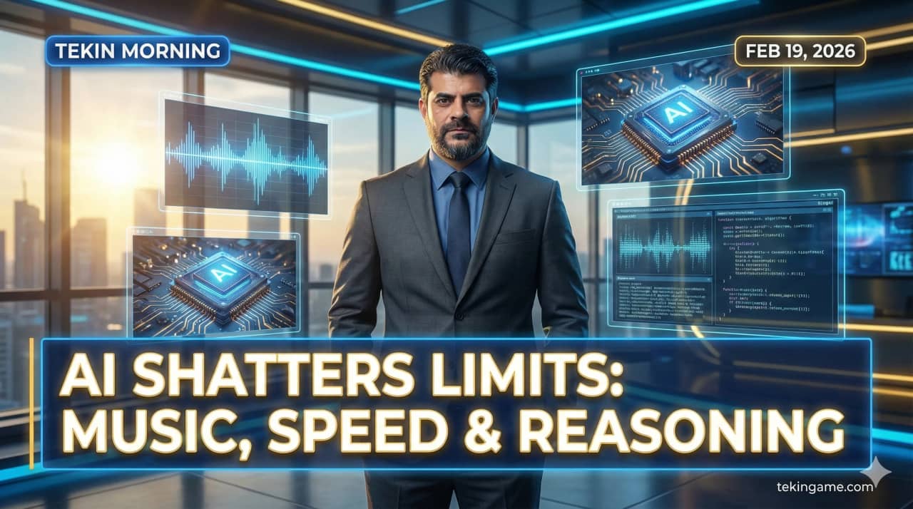 Tekin Morning: Feb 19, 2026 – From Gemini’s Symphony and Claude’s Light-Speed to Microsoft’s Ghostwriter Crashing Wall Street