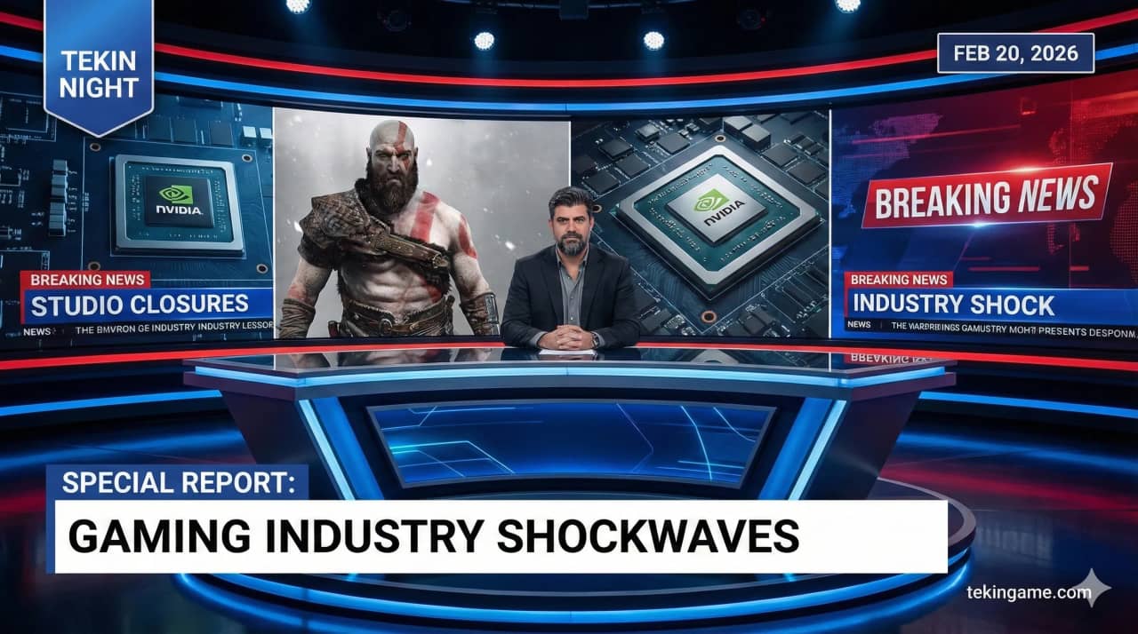 Tekin Night: Feb 20, 2026 — Historic God of War Shadow Drop, Bluepoint Shutdown, DLSS 4.5 Bomb & PS6 Crisis! 🌙⚡