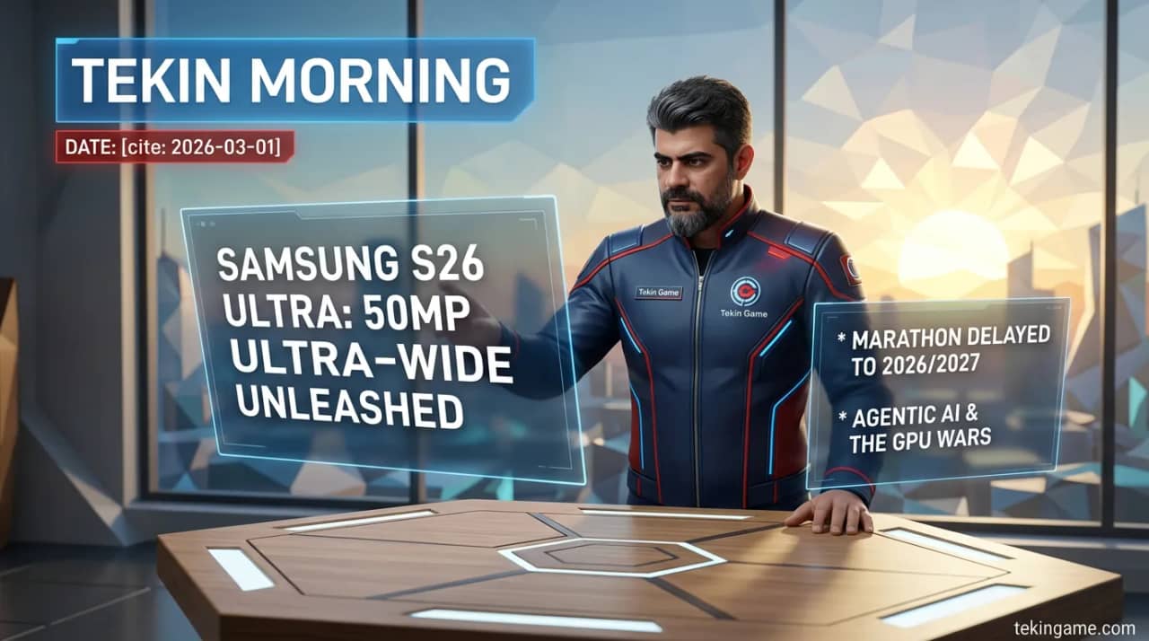 Tekin Morning (March 1st, 2026): From the AI Rebellion at MWC to the Birth of Marathon 🚀