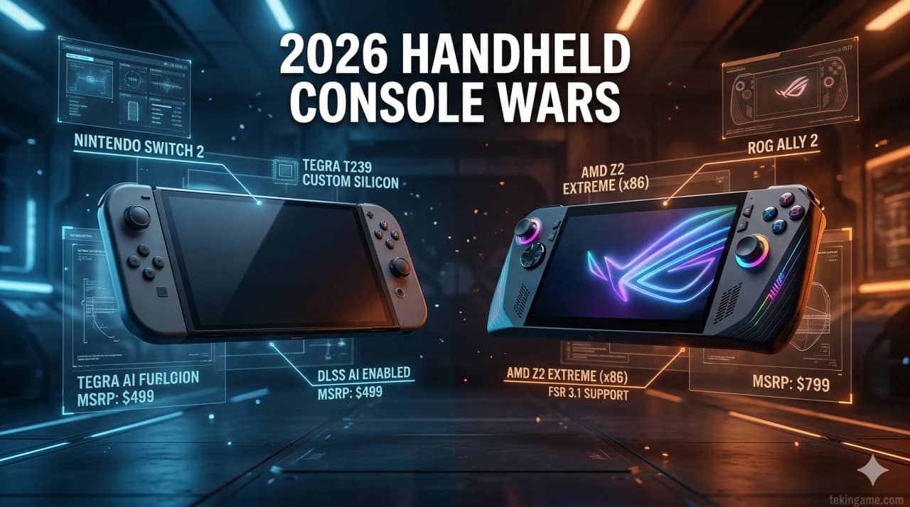 The Handheld Wars 2026: Steam Deck OLED vs. ROG Ally 2 vs. Nintendo Switch 2