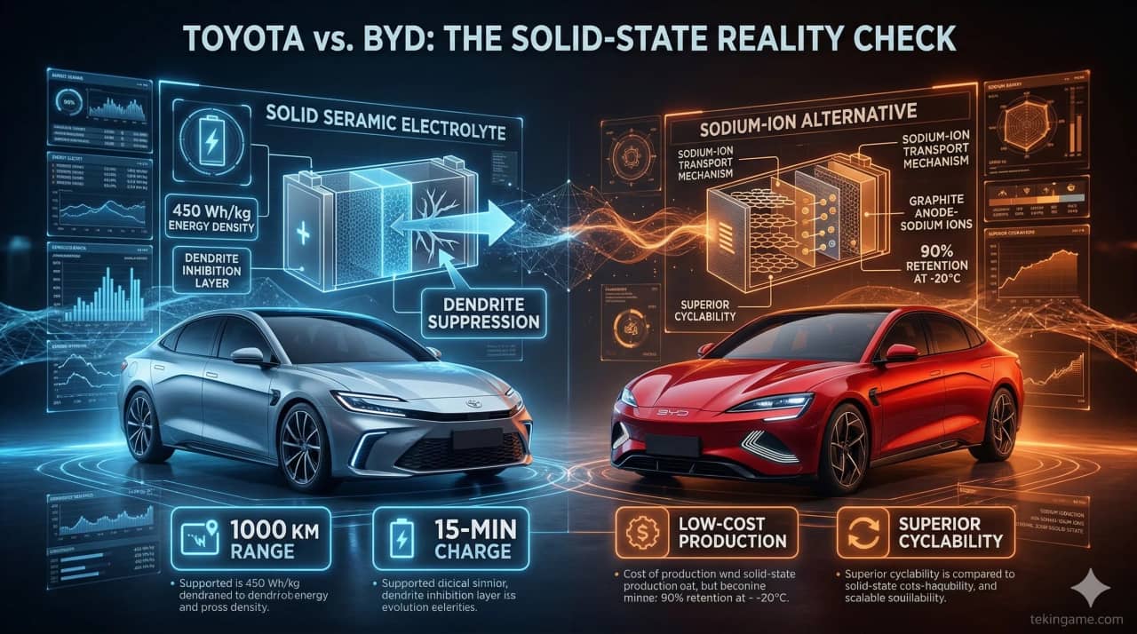 The Solid-State Battery Reality Check: Toyota and BYD's 1,000km Race