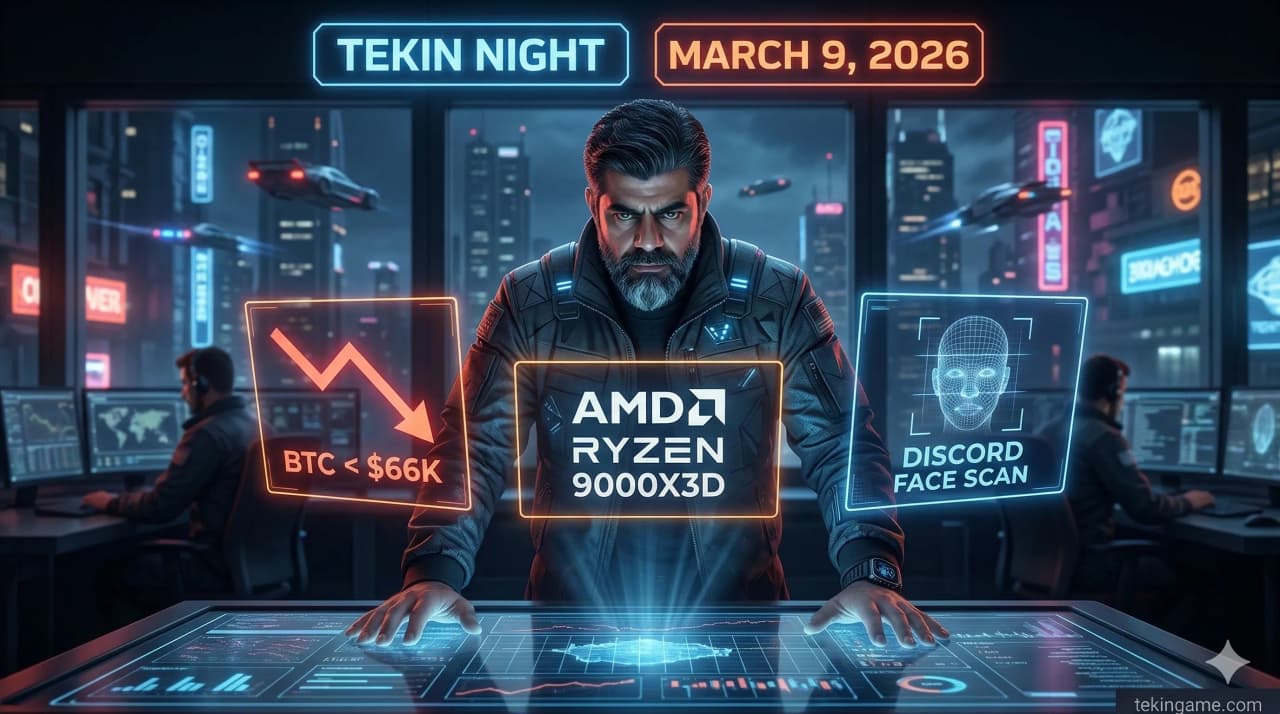 Tekin Night March 9, 2026: From Bitcoin Crash to AMD Revolution; Night of Big Changes