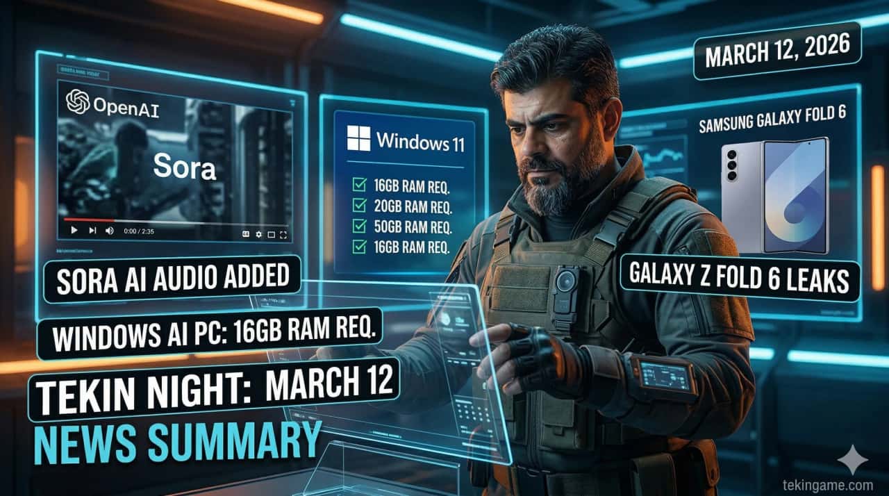 Tekin Night March 12, 2026: 6 Hot Tech News