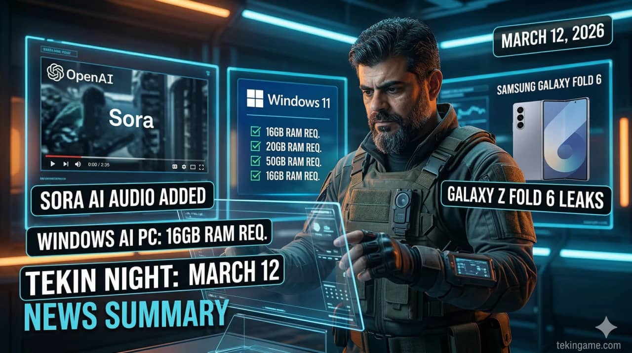 Tekin Night March 12, 2026: 6 Hot Tech News