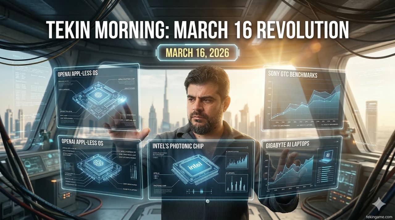Tekin Morning March 16, 2026: From OpenAI's App-less OS to Intel's Photonic Earthquake