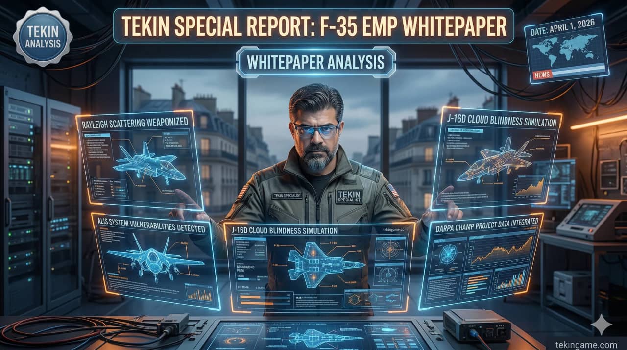 Tekin Plus Exclusive Whitepaper: The Fall of the Invisible Empire; Physics, Cyber warfare, and HPM against Stealth Jets