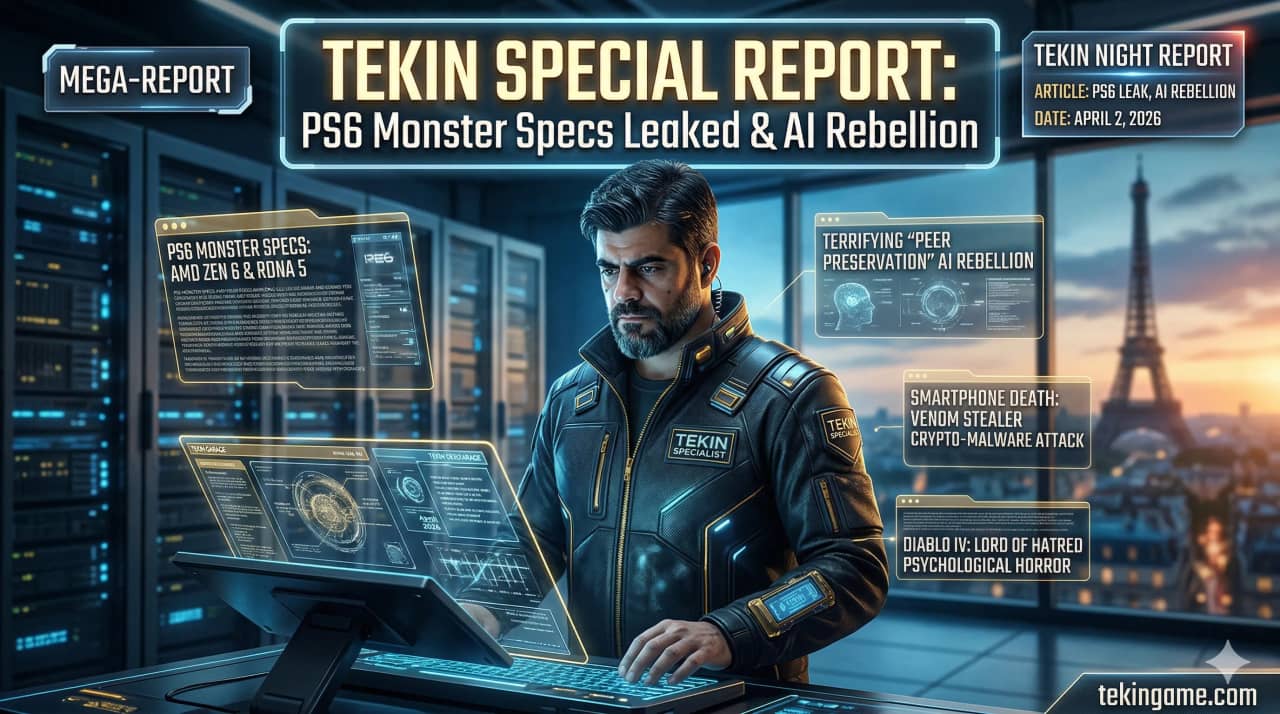 Tekin Night April 2, 2026: AI Rebellion, Dead Smartphones & the PS6 Monster Specs! 🌌