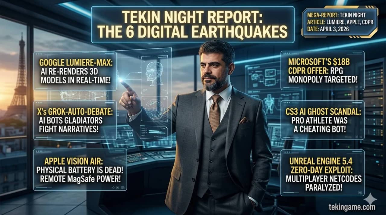 Takin Night April 3, 2026: Google's Savage AI Counter-Attack & Battery-less Vision Air