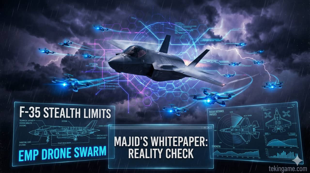 توهم یا واقعیت؟ چرا آسمان خاورمیانه پر از لاشه F-35 نیست؟ (پاسخ مجید به وایتپیپر جنگ الکترونیک)
