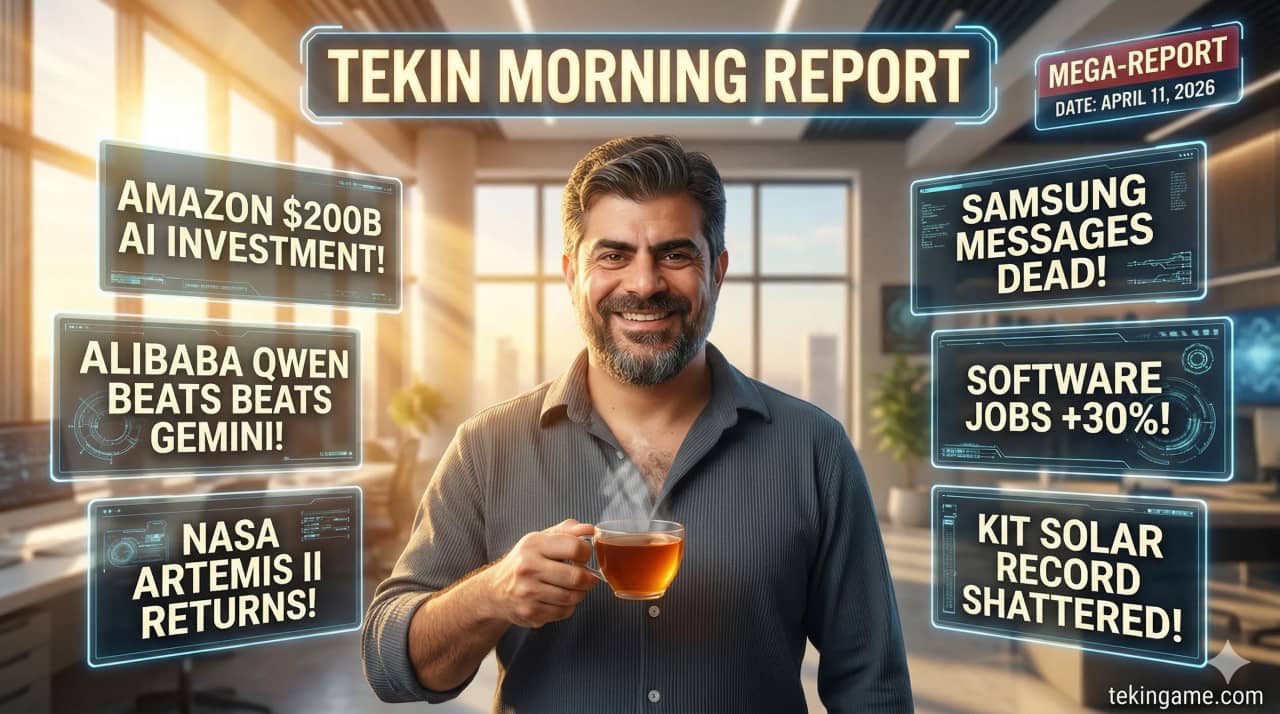 Tekin Morning April 11: From Amazon Investing $200B in AI to KIT Germany Breaking NASA's Record