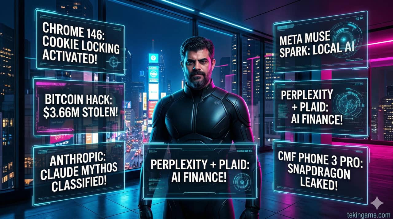 Tekin Night April 11: Chrome 146 Hardware Lock, $3.66M Bitcoin Hack, and Dangerous Claude Mythos AI