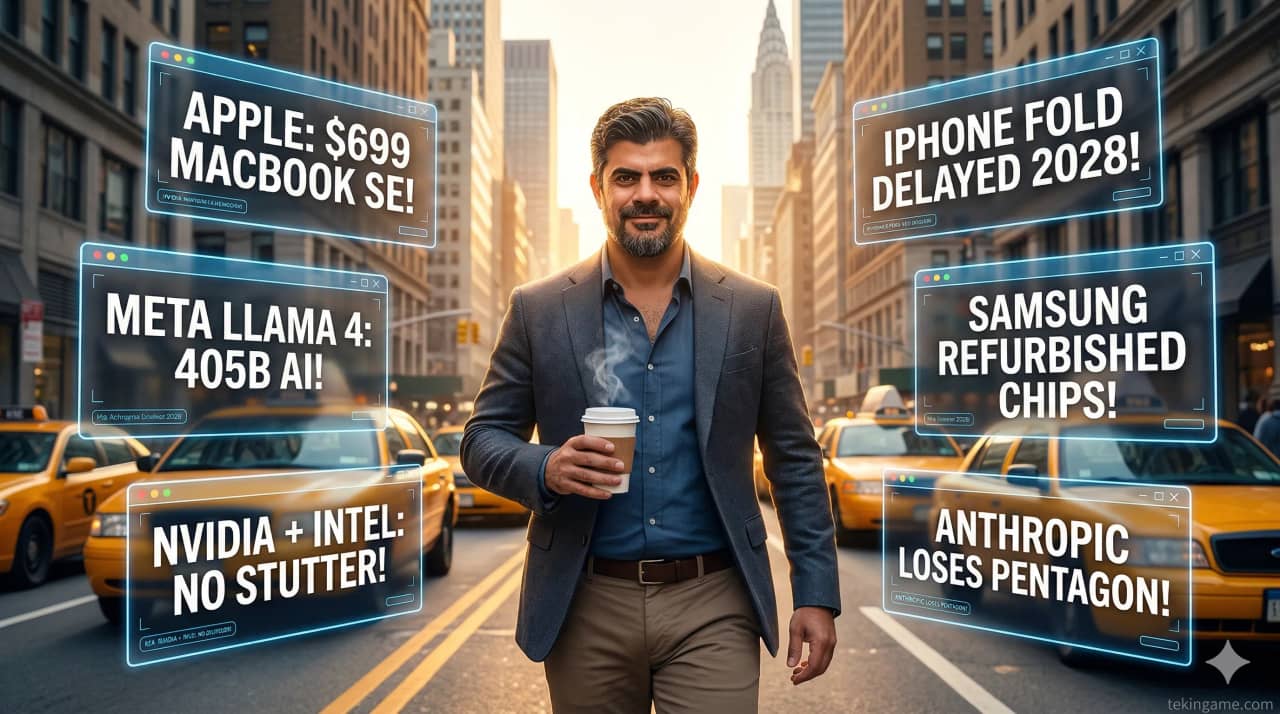 تيكين مورنينغ 12 أبريل: ماك بوك بـ 699 دولاراً، Meta Llama 4 ونهاية لاغ الألعاب