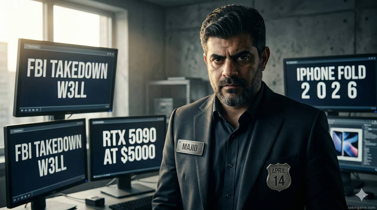 🌅 Tekin Morning April 14, 2026: FBI Dismantles $20M Phishing Network, RTX 5090 Hits $5,000, iPhone Fold Coming 🔐💰📱