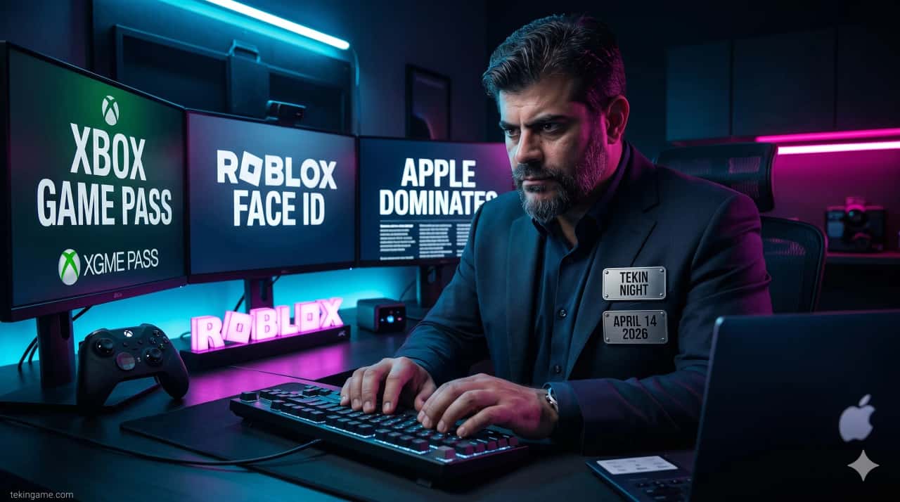 🌙 تکین نایت 14 آوریل 2026: Xbox Game Pass خیلی گرون شد، Roblox تایید هویت چهره اجباری، ASUS Zenbook با Snapdragon X2، Pragmata زودتر، Oppo A6s Pro با باتری 7000mAh، Apple صدرنشین