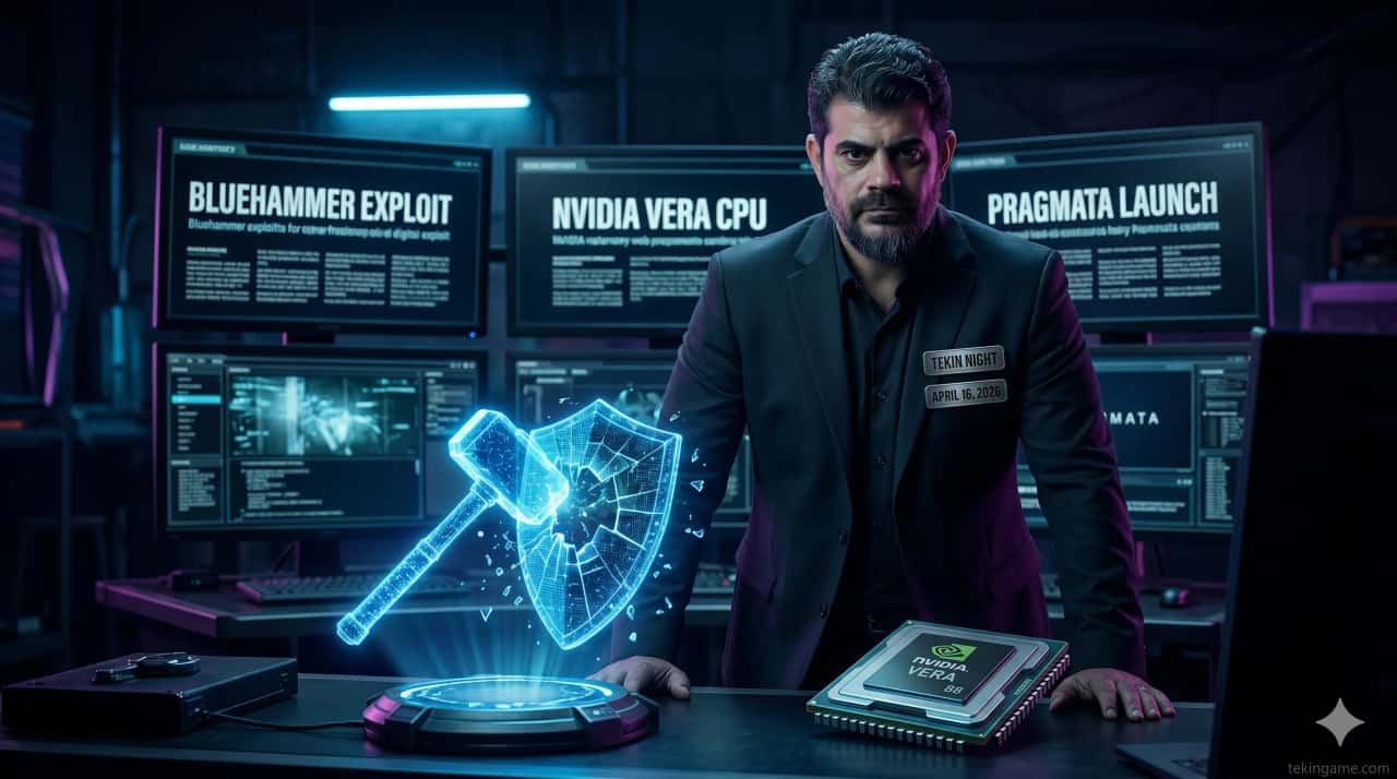 تکین نایت 16 آوریل 2026: BlueHammer، Nvidia Vera CPU، Pragmata و 3 خبر دیگر