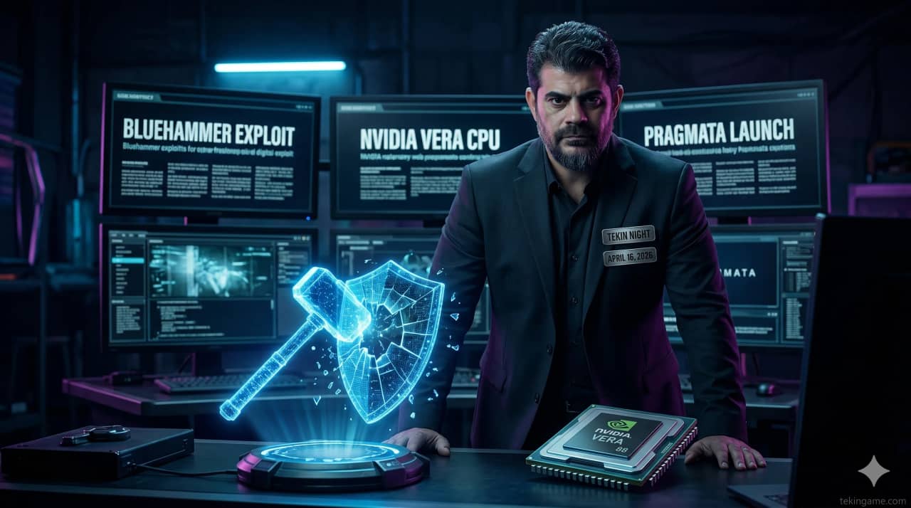 تکین نایت 16 آوریل 2026: BlueHammer، Nvidia Vera CPU، Pragmata و 3 خبر دیگر