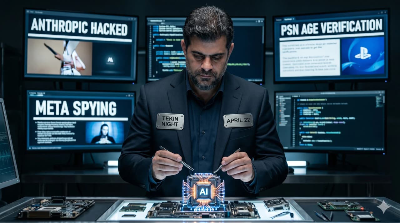 تيكن نايت 22 أبريل: اختراق Anthropic الأمني وتجسس Meta على الموظفين 🌙