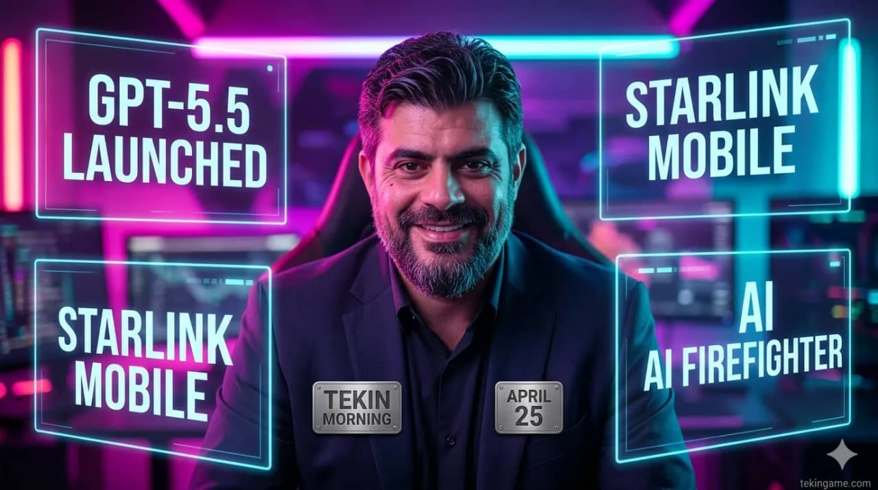 🌅 Tekin Morning April 25: OpenAI GPT-5.5 Launch & Starlink Direct-to-Cell 🤖🛰️🚒