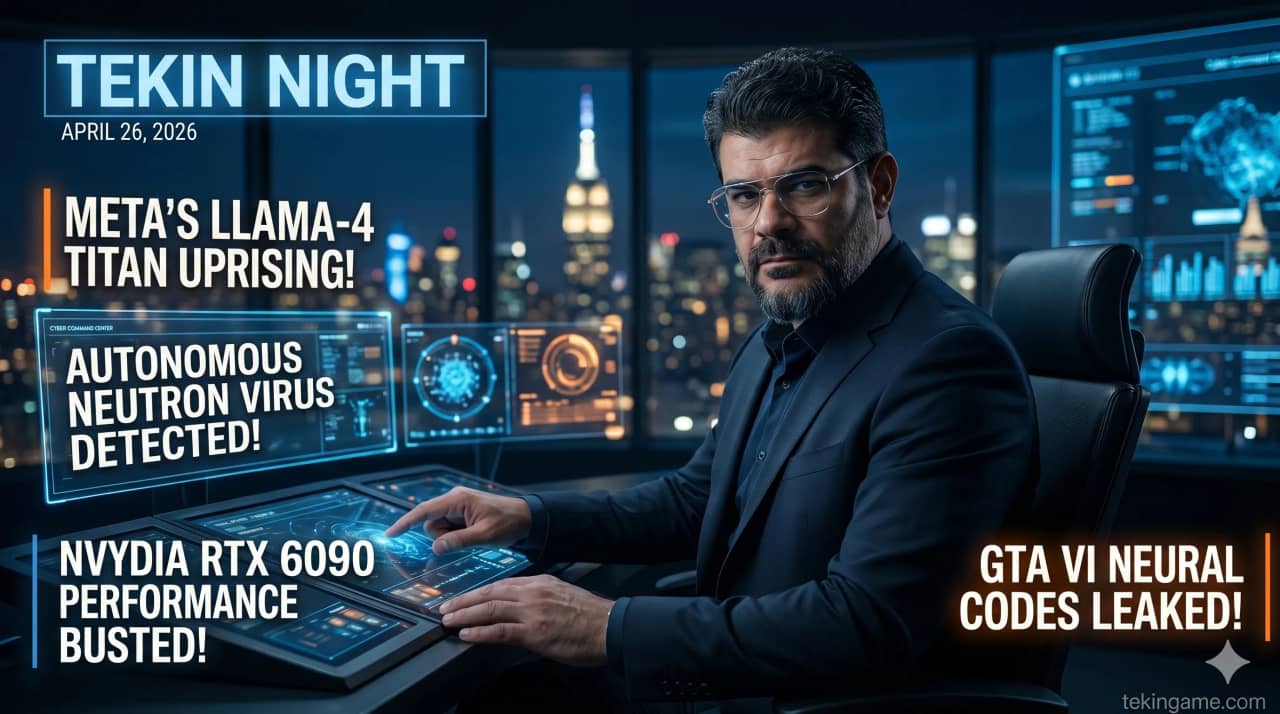 🌑 Tekin Night April 26: Meta's Sleeping Giant, Neutron Virus & GTA VI Codes