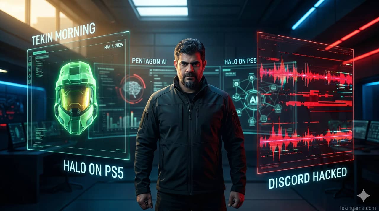 🌅 Tekin Morning May 4: Pentagon AI, Halo on PS5, Windows 12 & Discord Hack