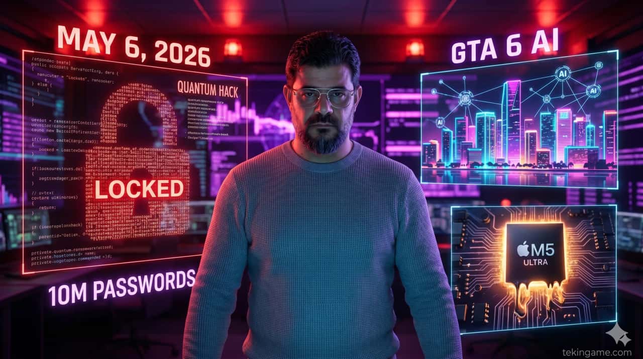 🌅 Tekin Morning May 6: Quantum Ransomware, 10M Passwords Stolen & GTA 6 AI