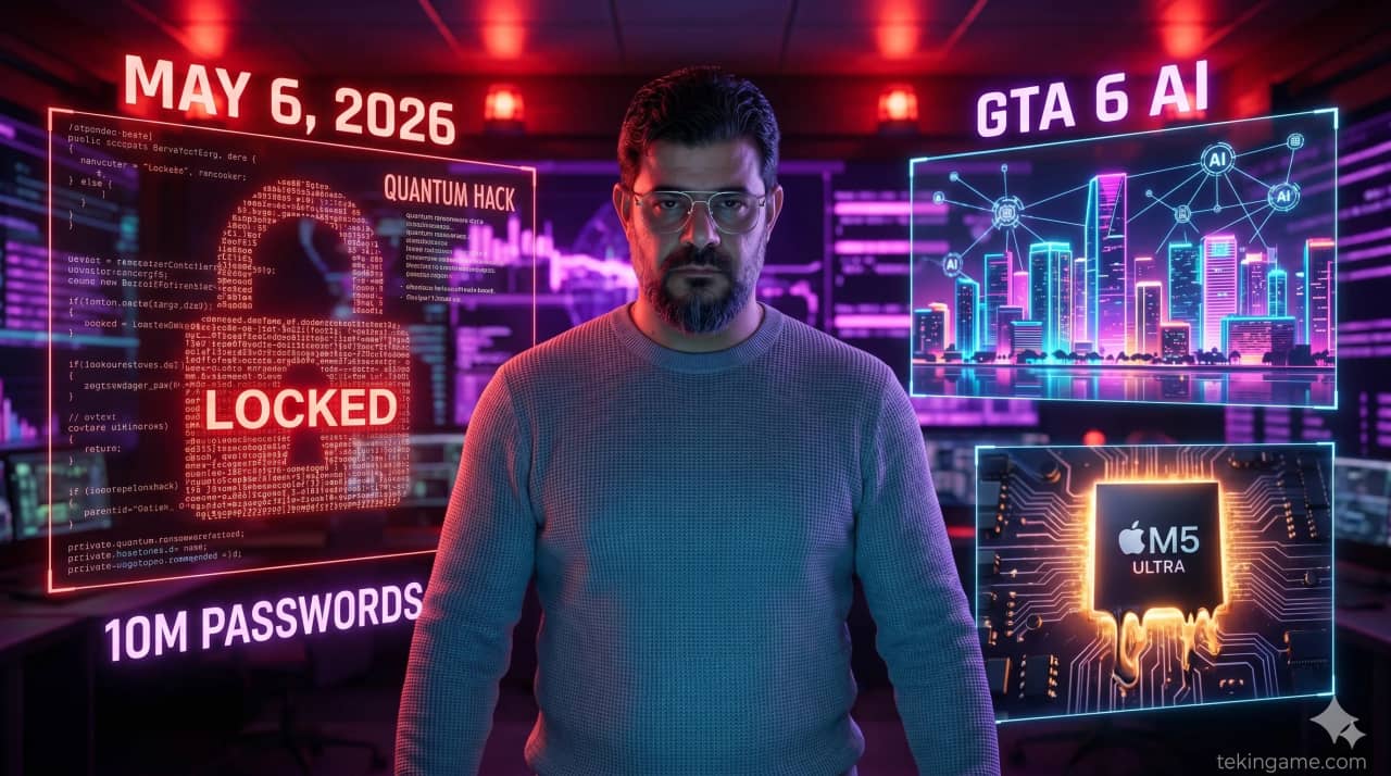 🌅 Tekin Morning May 6: Quantum Ransomware, 10M Passwords Stolen & GTA 6 AI