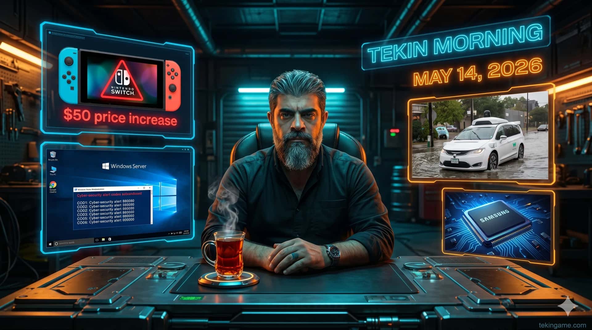 🌅 Tekin Morning May 14: Switch 2 Price Hike, Windows Red Alert & Samsung Strike