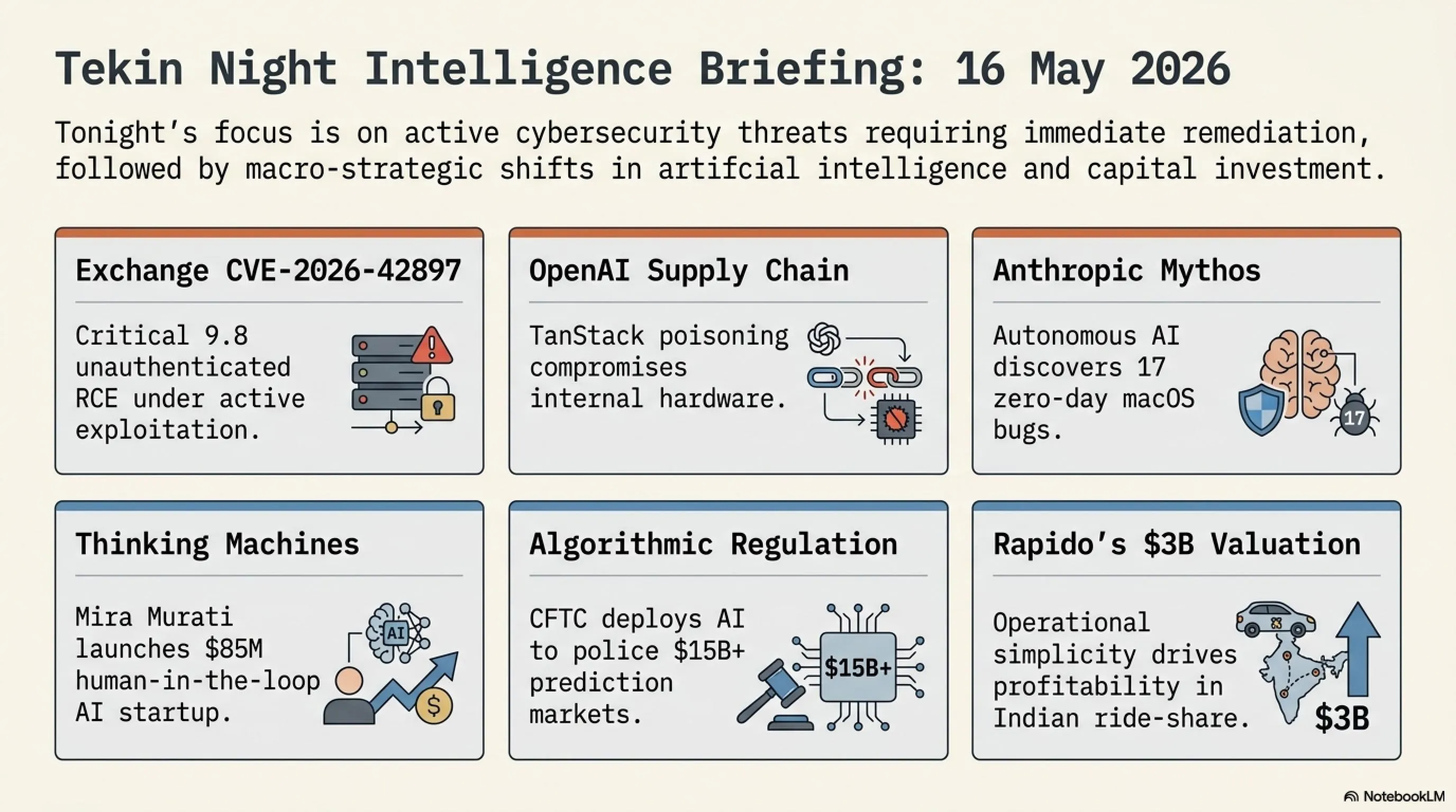 🌙 Tekin Night May 16: Exchange Zero-Day, OpenAI Hacked & Mira Murati Returns - Gallery image 1