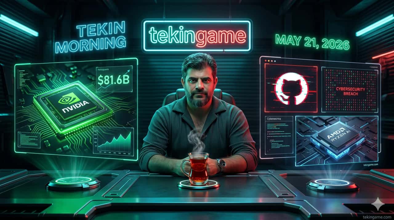 🌅 Tekin Morning May 21: Nvidia's $81.6B Record, GitHub Hacked & AMD's $4K PC