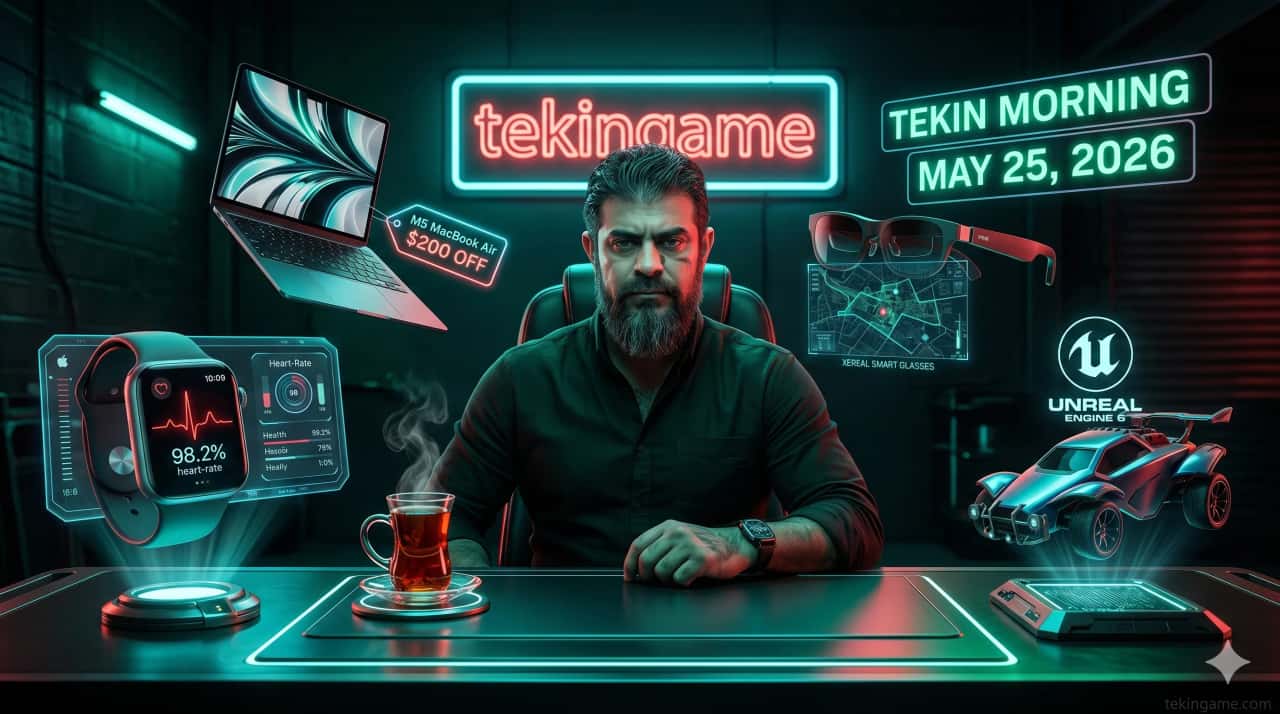 🌅 تکین مورنینگ ۲۵ می ۲۰۲۶: رونمایی از Unreal Engine 6 و عینک گوگل