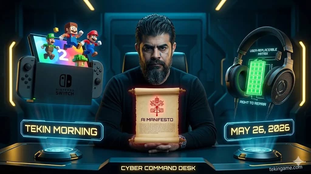 🌅 Tekin Morning May 26: New Switch 2 Bundle & Pope's AI Warning