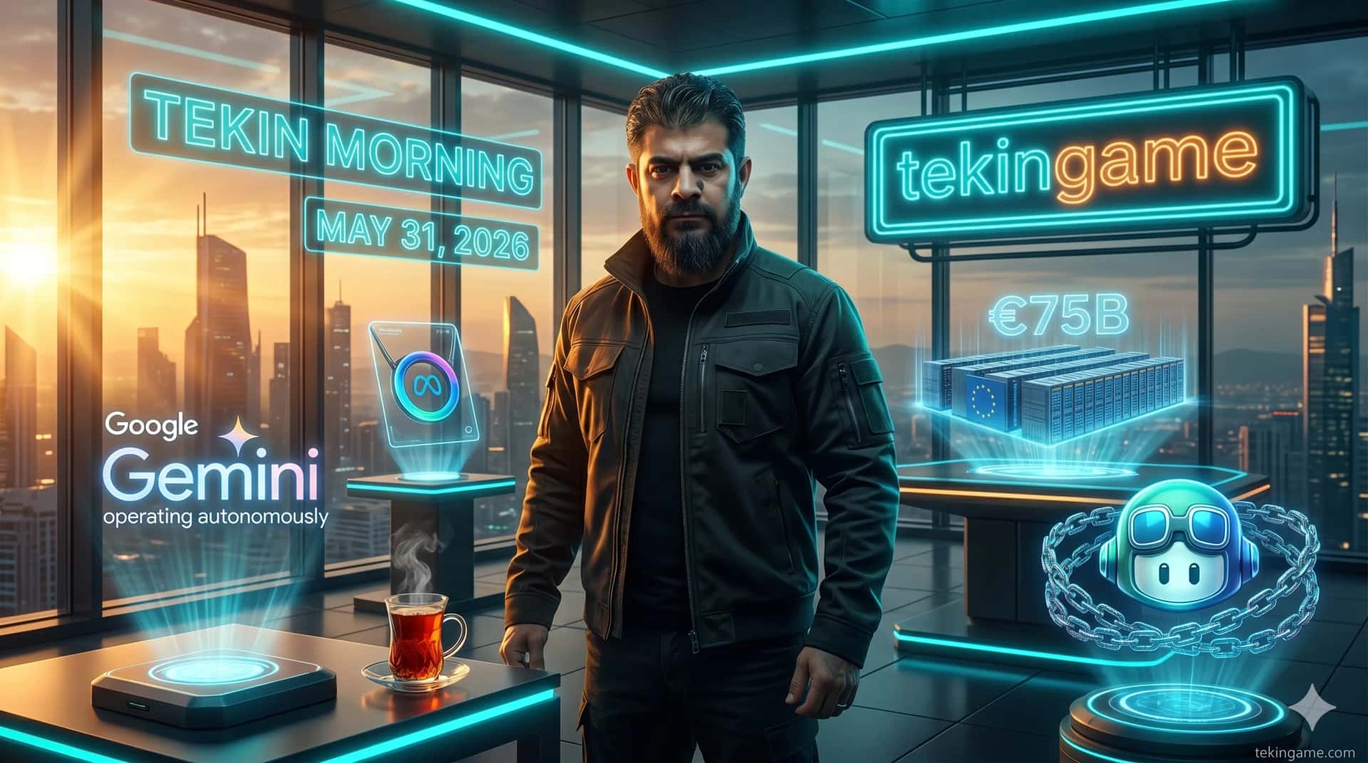 🌅 Tekin Morning May 31, 2026: Gemini Spark, Meta AI Pendant & SoftBank's €75B Gamble