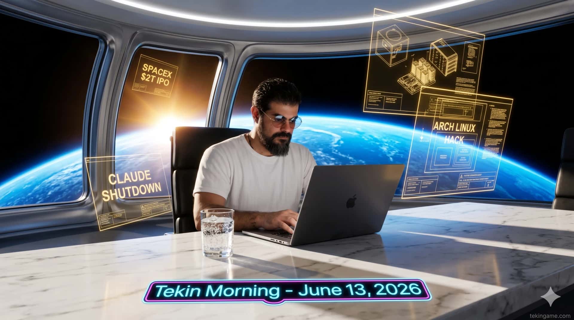 🌅 Tekin Morning June 13, 2026: Arch Linux Hacked, Musk Hits Trillionaire Status & Claude AI Shutdown