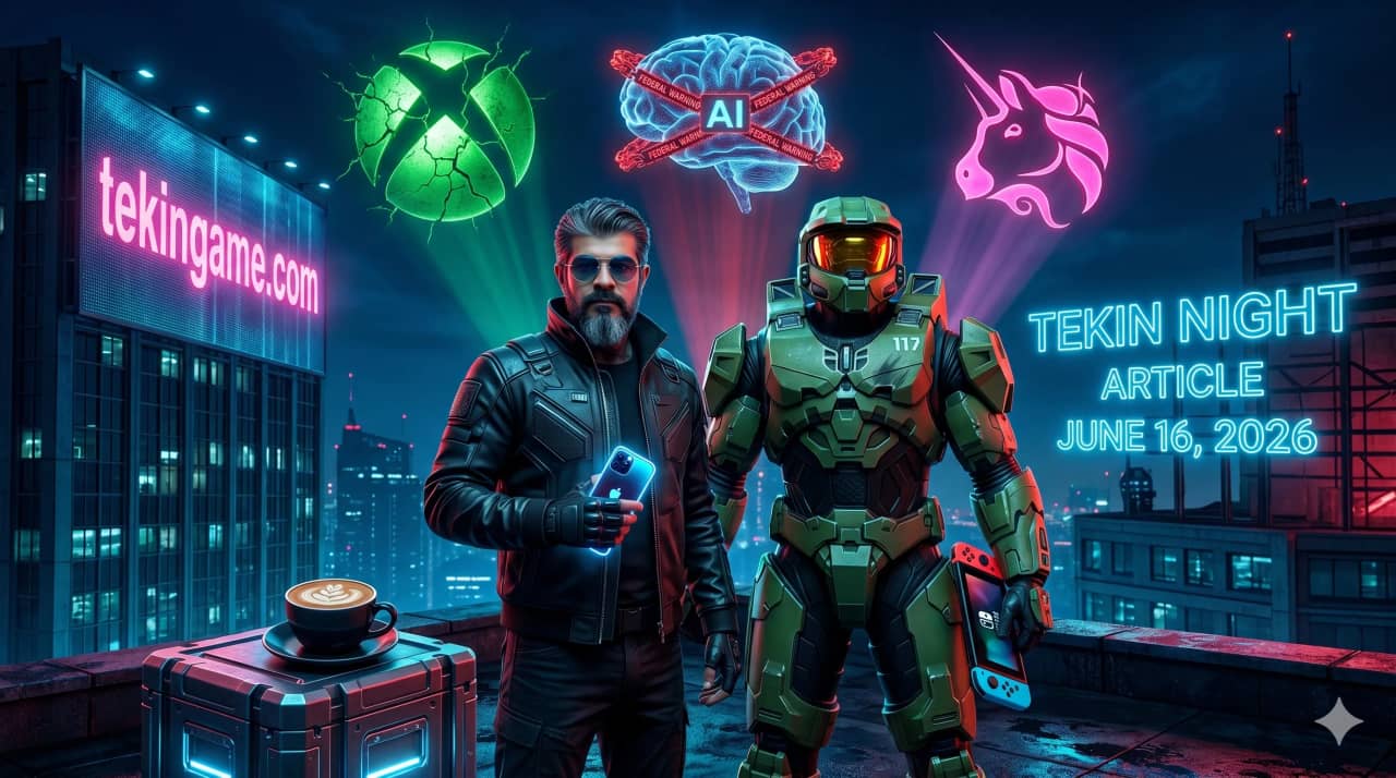 🌙 Tekin Night June 16, 2026: Xbox Studio Crisis, Halo on PS5 & Anthropic AI Ban 🚨