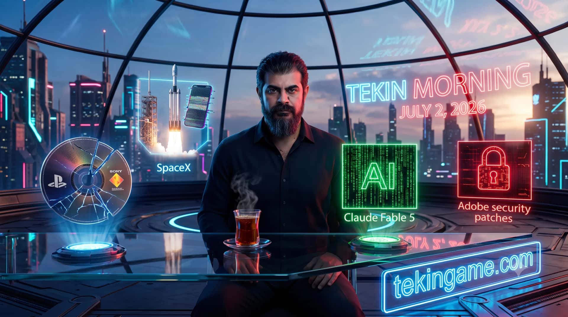 ☀️ Tekin Morning July 2, 2026: The Death of PlayStation Discs & SpaceX Phone Drama