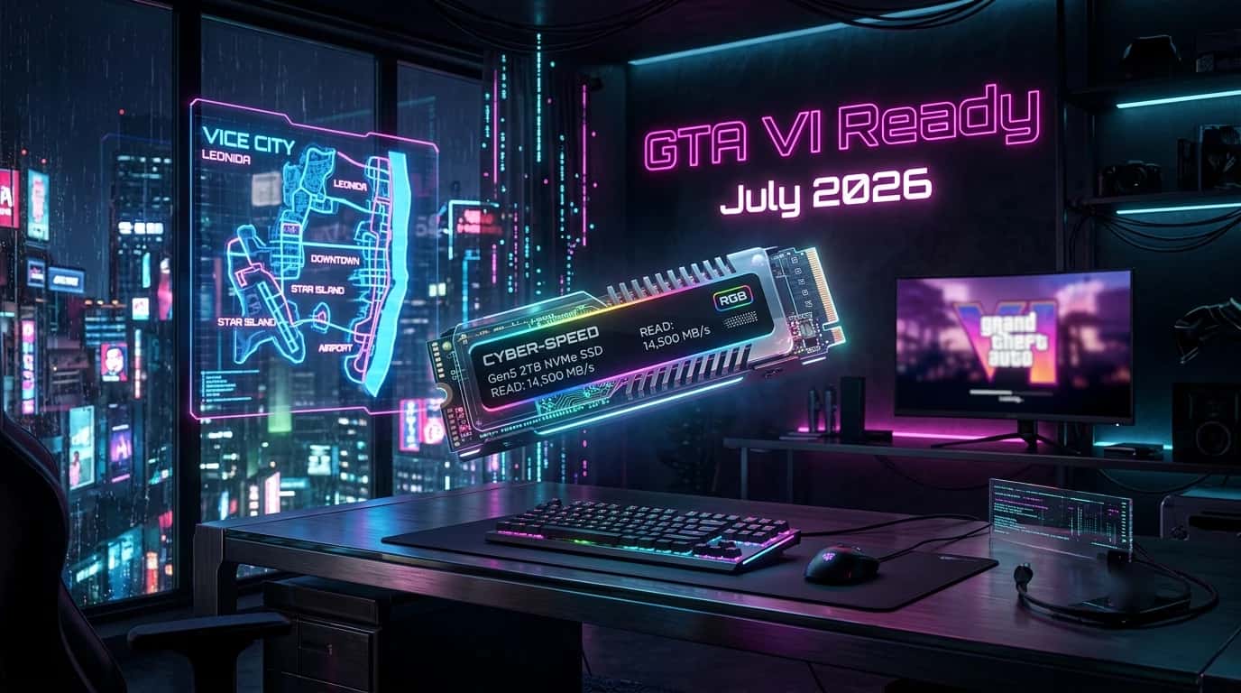 راهنمای خرید SSD برای GTA VI: کدام حافظهها وایسسیتی را تضمین میکنند؟ (آپدیت جولای ۲۰۲۶)