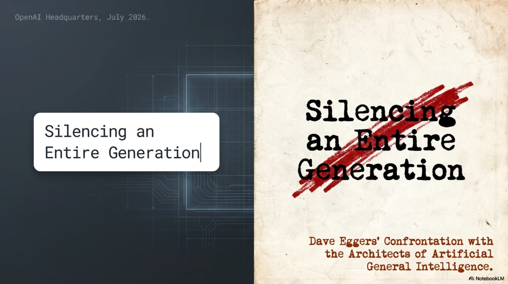 Tekin Review: Dave Eggers' Uproar at OpenAI & Silencing a Generation - Gallery image 1