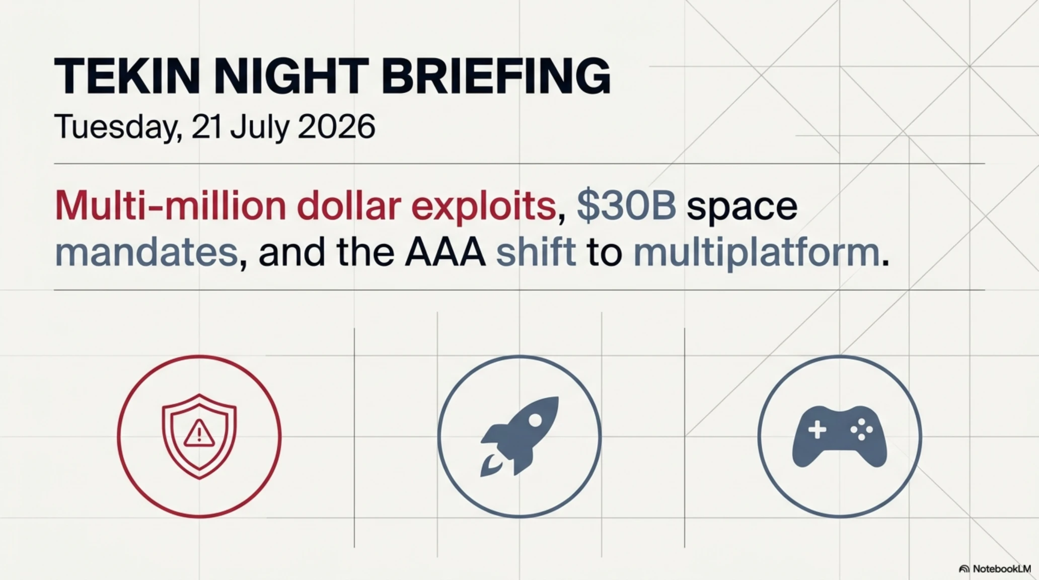 🌙 Tekin Night – Tuesday, July 21, 2026 | $23.7M Ostium Hack & $30B Space Contract - Gallery image 1