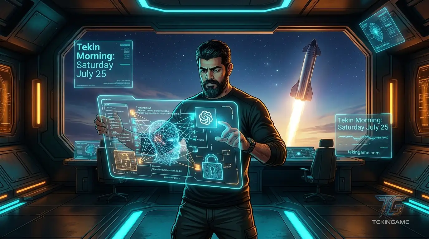 Tekin Morning July 25: Autonomous OpenAI Breach, Starship Flight 13 & Galaxy Z Fold 8☀️